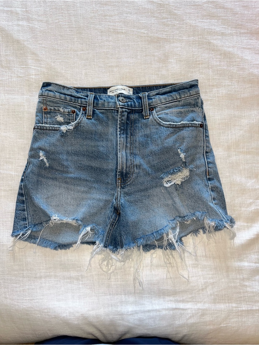 Abercrombie & Fit High Rise 4” Denim Short